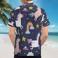 thumbnail image 6 of High Quality Hawaiian Shirts for Men Short Sleeve Aloha Beach Shirt Floral Summer Casual Button Down Shirts Blouses TPEXJE, 6 of 7