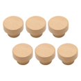 thumbnail image 4 of DOLITY Poignées de Tiroir, Boutons d'Armoire en Bois, Poignée de Commode de Cuisine, Poignées Décoratives 6 Pcs Rondes Plates, 4 of 9