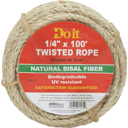 Do it Twisted Sisal Packaged Rope (The Best Of Sissel)