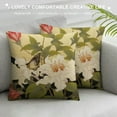 thumbnail image 3 of QZHH  Chinoiserie Floral Painting Pillow Covers Birds Flowers Pillow Cases Camellia Orchid Decorative Cushion Covers for Couch Sofa, 3 of 5