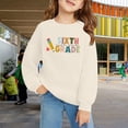 thumbnail image 2 of Mercatoo Preppy Sixth Grade Girls Pullover Sweatshirts Long Sleeve Crewneck 𝗕ack to School Clothes Teens Trendy Shirt, 2 of 6