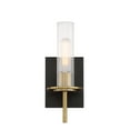 thumbnail image 2 of Baldwin Park Bathroom Vanity Light in Coal and Soft Brass, 2 of 2