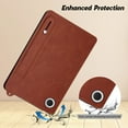 thumbnail image 6 of Slim Case for Samsung Galaxy Tab A9 8.7" SM-X110 X116 X118, Protective Shockproof Hand Strap Stand Lightweight Bumper Thin Case Cover for Galaxy Tab A9 8.7", Brown, 6 of 7