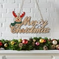 thumbnail image 5 of MXTPOV Wooden Christmas Decor Merry Christmas Sign Christmas Tree Decorations Santa Claus Christmas Deer Christmas Ornaments with Hanging Rope for Christmas Holiday Indoor Outdoor, 5 of 5