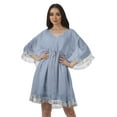thumbnail image 1 of Moomaya Robes d'Été en Georgette Imprimée Femmes Plage Hawaïennes Mini Robes Femmes, 1 of 6