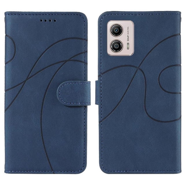 Flip Case For FOXDOCK Motorola Moto G13 Card Slots and Kickstand Function Skin Feel Leather