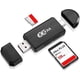 thumbnail image 2 of Reader de tarjetas Cococka SD, Lector de tarjetas de memoria Micro USB 2.0 de 3 en 1 Tipo C para Micro SD, Micro SDHC, Micro SDXC, SDXC, SDHC, SD, MMC, RS-MMC, TF y UHS-I (Black), 2 of 2