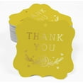 thumbnail image 2 of Inkdotpot Pack Of 50 Thank You Bridal Shower Paper Tags DIY Craft Bracket Shape Real Gold Foil Hang Tags, 2 of 6