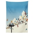 thumbnail image 3 of Ambesonne Multi Tablecloth Rectangular Table Cover, Animals Bird Silhouettes, 60"x84", Multicolor, 3 of 4