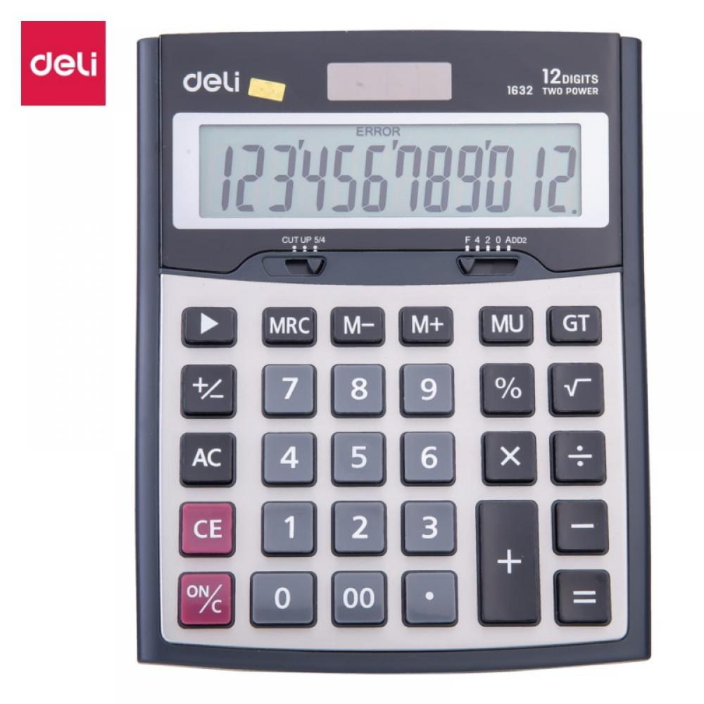 Desk Calculator Large Numbers, Two Way Power Battery and Solar