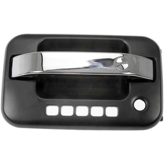 Dorman 80199 Front Driver Side Exterior Door Handle for Specific Ford / Lincoln Models, Black and Chrome
