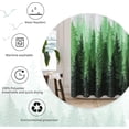 thumbnail image 2 of Green Plant Shower Curtain Mountain Forest Nature Tree Fabric Shower Curtain for Bathroom Water Repellent Shower Curtain Bathtubs Hotel, 72 x 84 inch, Spring Green, 2 of 5