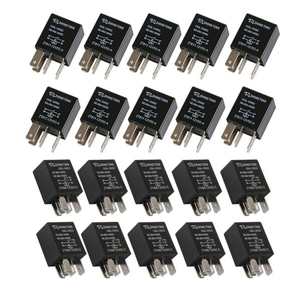 20 Unids Coche Camión Auto Automotriz Dc 12 V 20a / 30a Amp Spdt s 5 Cola DC12v Relay