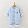 Baby onepiece cottonpadded clothes quilted thickened autumn and