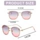 thumbnail image 2 of Gafas de sol con montura redonda, gafas de sol de moda, gafas anti-ultravioleta de moda, hechas de PC, 2 of 5