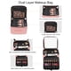 thumbnail image 2 of Bolsa de maquillaje Relavel con espejo LED recargable, color rosa claro, 2 of 8