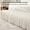 thumbnail image 4 of Elastic Sofa Cover with Skirt Armless Sofa Cover Stretch Non-Slip Stretch Washable Protective Cover, 4 of 5