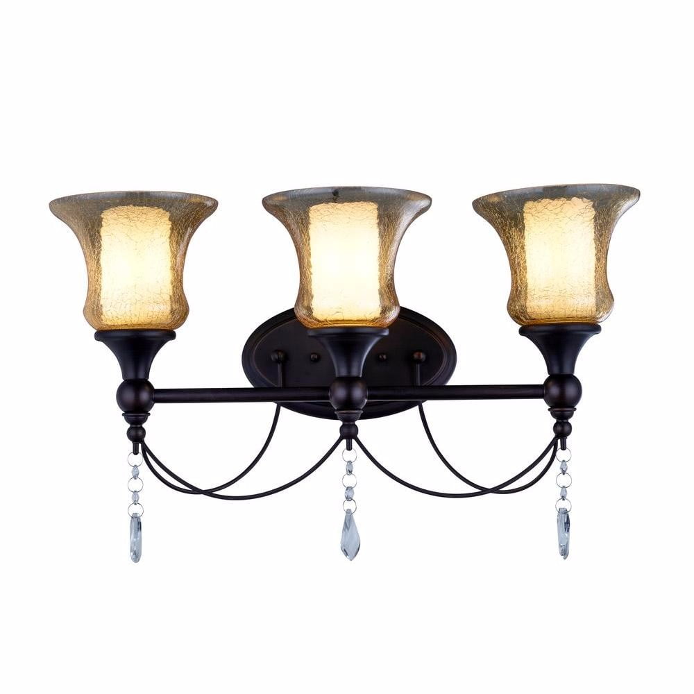 World Imports 976988 Ethelyn Collection 3Light Oil Rubbed Bronze