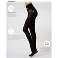 thumbnail image 2 of SEAMLESS TIGHTS | NO SEAM PANTYHOSE | OPAQUE TIGHTS | BLACK | 50 DEN | S, M/L, L/XL | ITALIAN HOSIERY | (L/XL, BLACK), 2 of 7