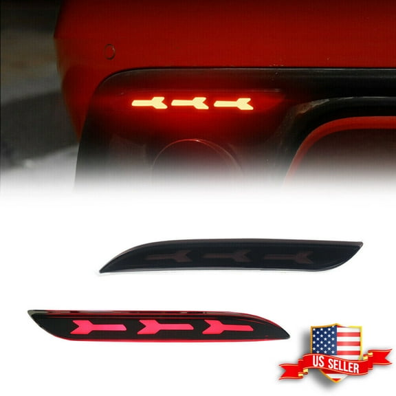 GTINTHEBOX Rear LED Turn Signal Light Tail Brake Lamps For 2015-2017 Ford Mustang