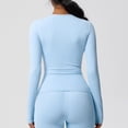 thumbnail image 6 of Cxenplz Womens Long Sleeves Shirt Basic Crew Neck Slim Fit Tees Casual Y2k Going Out Outfits Tight Fitted Clothes, 6 of 9