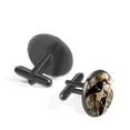 thumbnail image 2 of Woodpecker Elegant Stainless Steel Men's Cufflink Set for Formal Attire, Wedding, and Business Meetings, 2 of 6