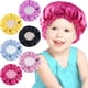 thumbnail image 1 of 6 piezas de gorros para niños pequeños, gorros para dormir de satén, gorros ajustables con cordón para niños pequeños, 1 of 7