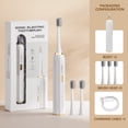 thumbnail image 3 of Dsseng Electric Toothbrush with 3 Replacement Brush Head for Adults Kids  USB Rechargeable  Soft Bristle  Smart Timer  Fully Automatic  High Frequency. Waterproof  Great Gifts  1PC  Khaki, 3 of 9