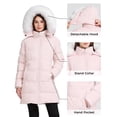 thumbnail image 6 of WenVen Women's Puffer Jacket Winter Coat Waterproof Warm Outerwear with Removable Hood Pink M, 6 of 11