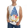 thumbnail image 2 of Fotbe Men's Autumn Funny Gnomes Print Men's Sleeveless Muscle Tank Tops Casual T-Shirts for Gym Workout Beach-3X-Large, 2 of 8