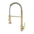 thumbnail image 1 of Pull Out Kitchen Sink Faucet Stream Sprayer Kitchen Rotatable Hot Cold Crane Brass Black Gold ,Easy to Install, 1 of 10