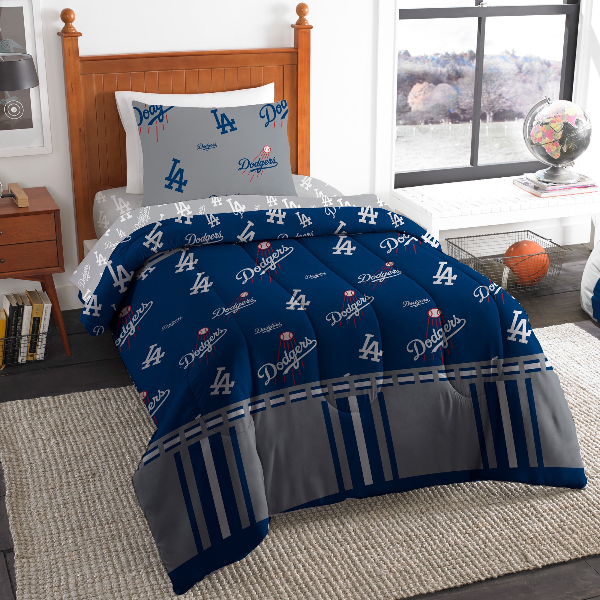 Mlb Los Angeles Dodgers Twin Bed In Bag Set Com