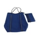 thumbnail image 3 of Bolso del neopreno para las mujeres con la bolsa de asas abierta de la playa del totalizador de la capacidad pequeña del bolso pequeño Azul, 3 of 8