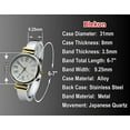 thumbnail image 2 of Blekon Collections Japanese Quartz Women's Slim 31mm Case Metal Cuff Bangle Watch, 2 of 5