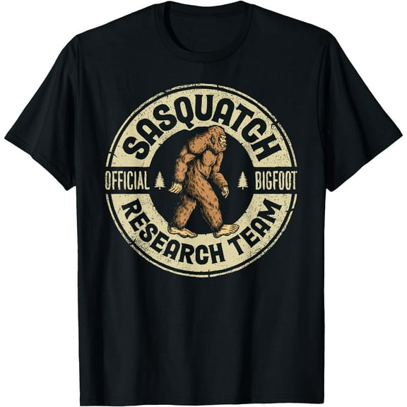 Bigfoot Research Team Retro Vintage Sasquatch Unisex T-Shirt for Men Women Kids Toddler