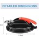 thumbnail image 2 of Suction hooks, suction cup set, 4 suction cups with 8 S-hooks, suction hook kit for home, workshop and camping, 2 of 5