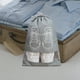 thumbnail image 1 of Cajón deslizante bajo la cama, organizador de zapatos, caja de almacenamiento, estantes extraíbles, estructura metálica, base de madera, diseño de 2 niveles, para dormitorio, almacenamiento, 1 of 9