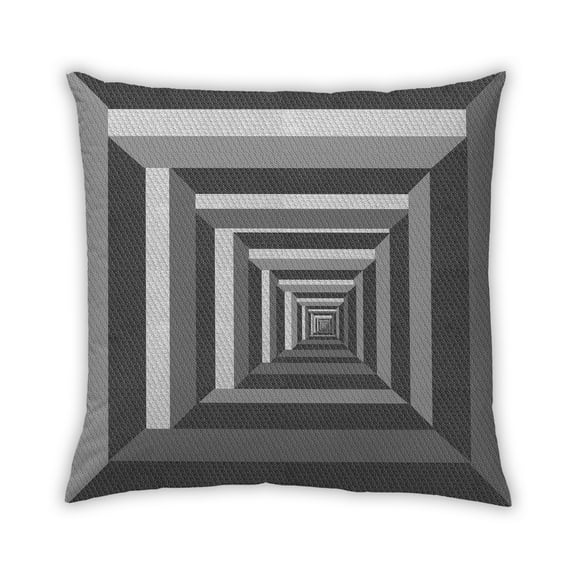 Ahgly Company Outdoor Square Contemporary Throw Pillow, 18 inch by 18 inch