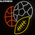 thumbnail image 2 of Glowneon Basketball Soccer And American Football Sport Neon Led Sign, 2 of 5