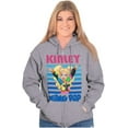 thumbnail image 3 of XOMG POP Music Fan Kinley Cartoon Women Plus Size Zipper Hoodie Brisco Brands 2X, 3 of 5