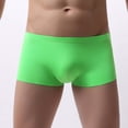 thumbnail image 3 of PEASKJP Men Panties Big and Tall Mens Trunks Underwear Boxer Briefs Short Leg Comfortable Underpants (Green,M), 3 of 5
