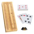thumbnail image 1 of Set Cribbage WE Games de madera para 3 jugadores con pinzas de fácil agarre, 1 of 8