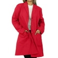 thumbnail image 4 of Panda Uniform by HeedFit 36" Notch Collar Women’s Lab Coat – M Red, 4 of 7