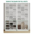 thumbnail image 5 of Shoe Storage Cabinet, 36 Pairs Standing Closet Organizer, 8.8" Widened Cell Wood Shoe Organizer, 12 Tiers Vertical Space Saving Shoe Rack for Entryway, Bedroom, White SR20703X, 5 of 9