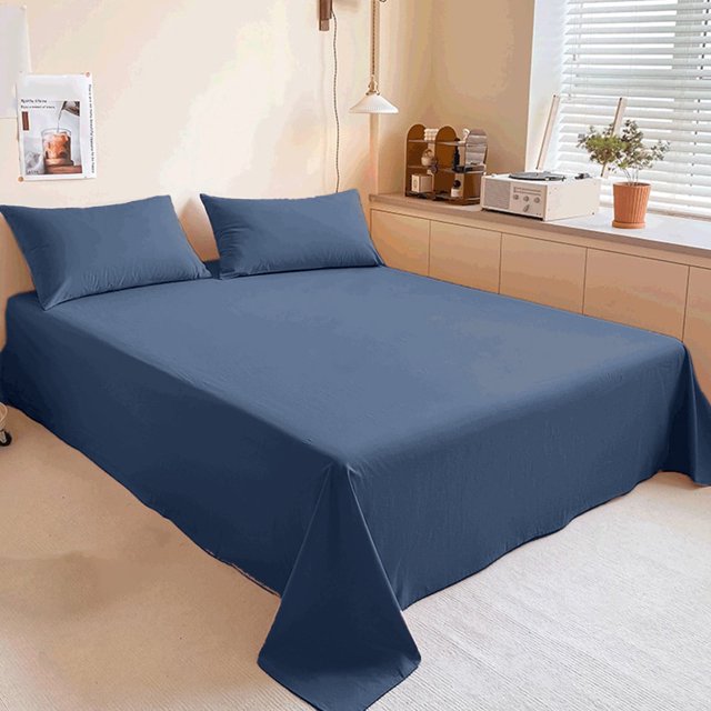 Juego de sábanas Qnjujn: sábanas cómodas, transpirables y refrescantes. Sábanas de lujo para hoteles, para mujeres y hombres. Bolsillos profundos, fácil de instalar, extra suaves y antiarrugas. Azul.
