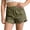 Green, variant on SGMVNU Girls Summer Shorts Casual Distressed Shorts Loose Fit Solid Color Elastic Waist Fashion Bottoms Cotton Play Shorts, Size 6-7 Years, Pink