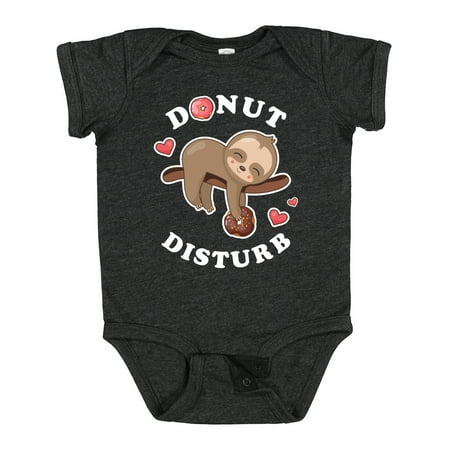 

Inktastic Donut Disturb Sloth Gift Baby Boy or Baby Girl Bodysuit