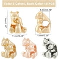 thumbnail image 2 of 30Pcs 3 Colors Bear Spacer Beads Alloy European Beads Large Hole Beads 13x11mm Bear Loose Bead for DIY Necklace Bracelet Jewelry Making Hole: 4.5mm, 2 of 4