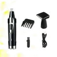 thumbnail image 2 of Ensemble de Rasoir Multifonction Rechargeable Tondeuse à Poils de Nez Lavable pour Homme (Noir), 2 of 9