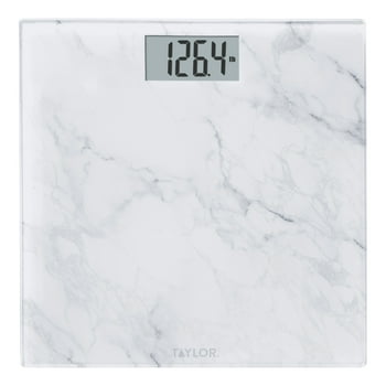 Taylor Digital Bathroom Scale Marble Glass Platform